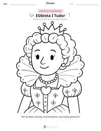Podgląd drukowalnego arkusza ćwiczeń Elżbieta I Tudor