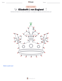 Elisabeth I. von England druckbare Arbeitsblatt Vorschau
