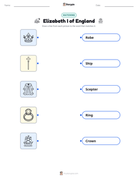 Elizabeth I of England printable worksheet preview