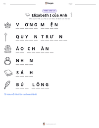 Xem trước tài liệu in sẵn Elizabeth I của Anh