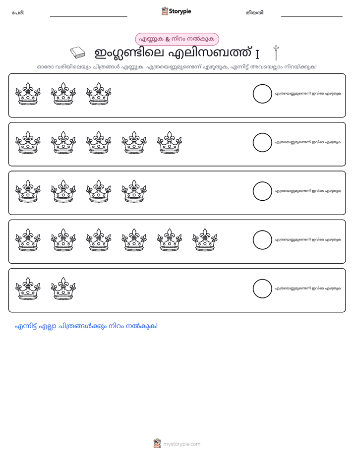 എണ്ണവും നിറവും