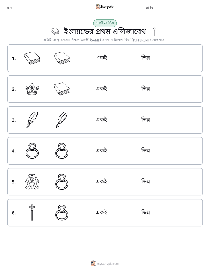 একই বা ভিন্ন