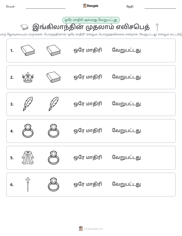 அதே அல்லது மாறுபட்டது