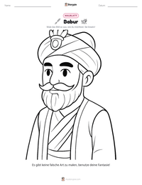 Babur druckbare Arbeitsblatt Vorschau