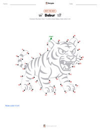 Babur printable worksheet preview