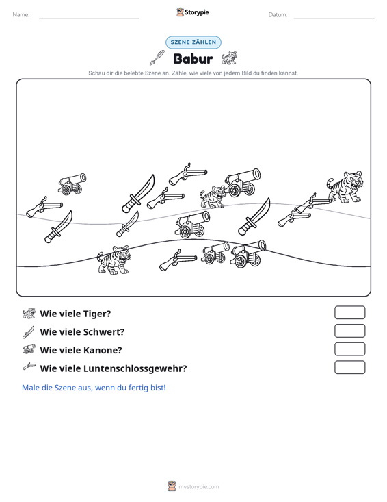 Zähl-Szene