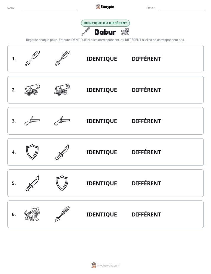 Identique ou Différent