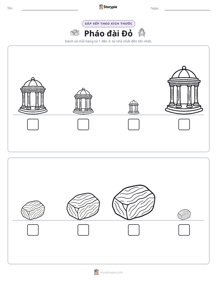 Thứ Tự Kích Thước