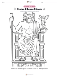 Anteprima della scheda stampabile di Statua di Zeus a Olimpia