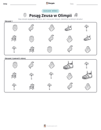 Podgląd drukowalnego arkusza ćwiczeń Posąg Zeusa w Olimpii