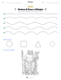 Anteprima della scheda stampabile di Statua di Zeus a Olimpia
