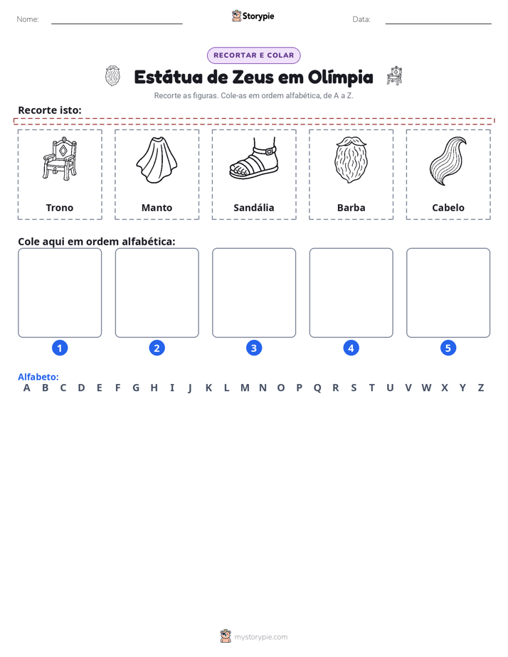 Recortar & Colar Alfabeto
