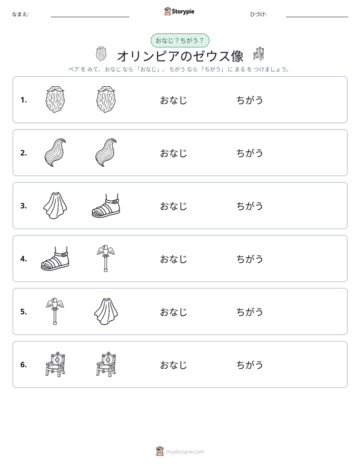 同じか違うか