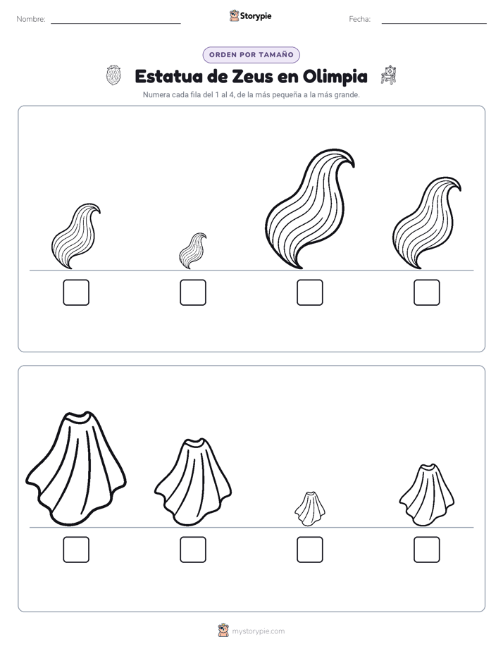 Orden de Tamaños