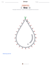 Prabaca lembar kerja cetak Ersa