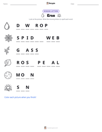 Ersa printable worksheet preview