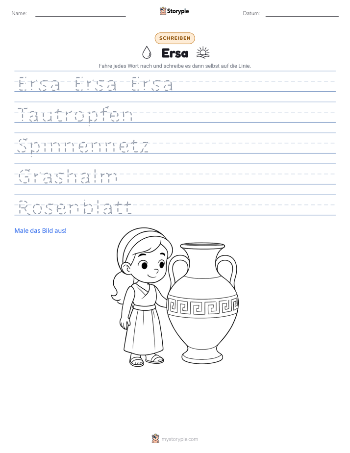 Schreibübung