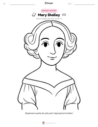 Mary Shelley yazdırılabilir çalışma sayfası önizlemesi