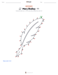 Mary Shelley printable worksheet preview