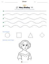Aperçu de la feuille de travail imprimable Mary Shelley