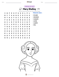 Aperçu de la feuille de travail imprimable Mary Shelley