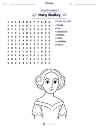 Anteprima della scheda stampabile di Mary Shelley
