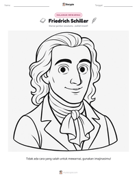 Prabaca lembar kerja cetak Friedrich Schiller