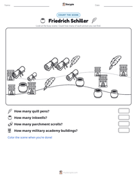 Friedrich Schiller printable worksheet preview