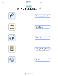 Friedrich Schiller printable worksheet preview