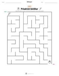 Friedrich Schiller printable worksheet preview