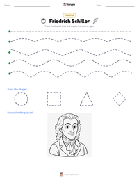 Friedrich Schiller printable worksheet preview