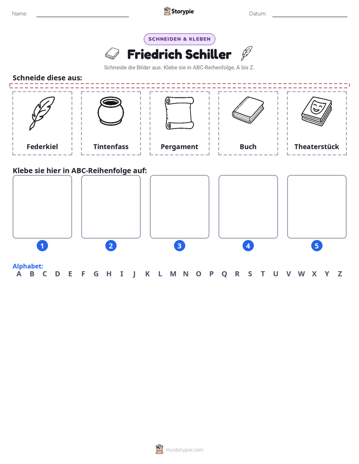 Schneiden & Einfügen Alphabet
