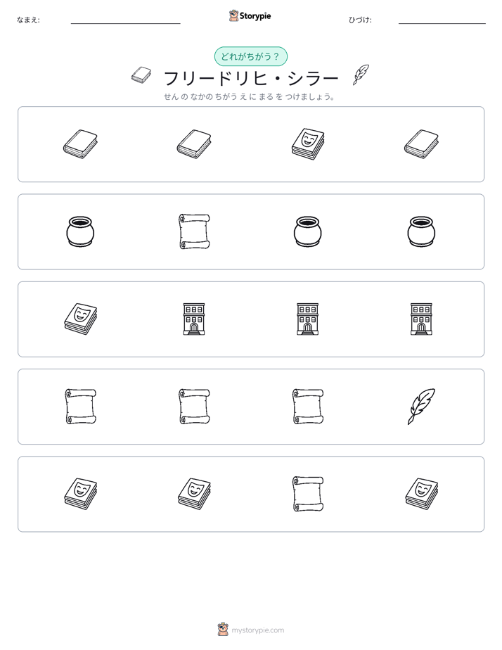 異なるものを見つけよう