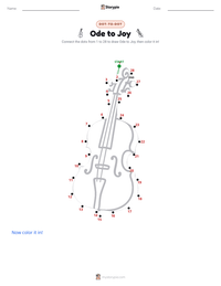 Ode to Joy printable worksheet preview