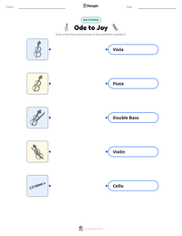 Ode to Joy printable worksheet preview