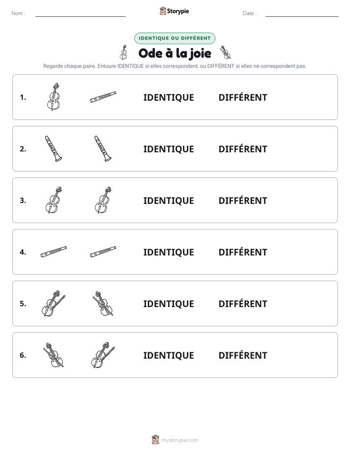 Identique ou Différent