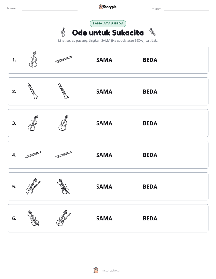 Sama atau Berbeda