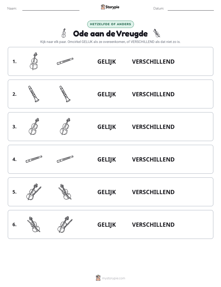 Zelfde of Verschillend