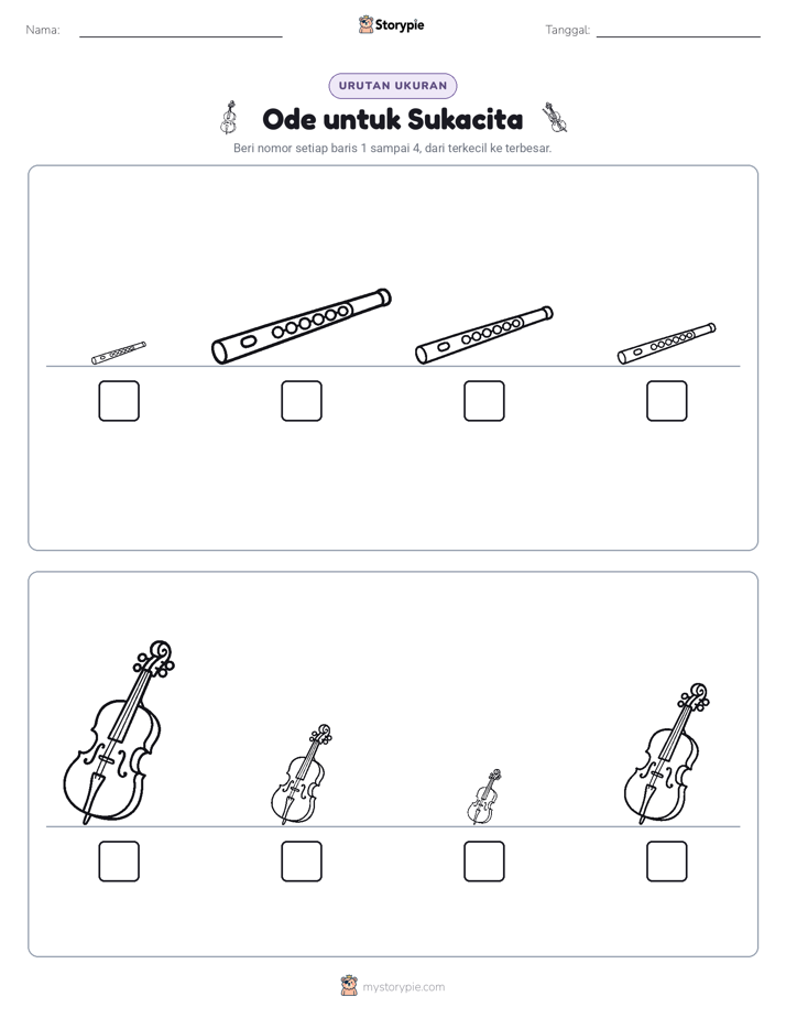 Urutan Ukuran