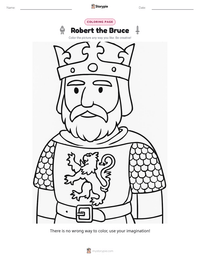 Robert the Bruce printable worksheet preview