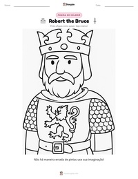 Prévia da folha de atividades imprimível Robert the Bruce