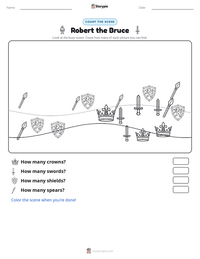 Robert the Bruce printable worksheet preview