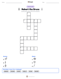 Robert the Bruce printable worksheet preview