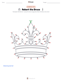 Prabaca lembar kerja cetak Robert the Bruce