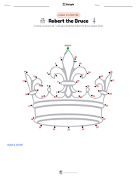 Prévia da folha de atividades imprimível Robert the Bruce