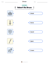Robert the Bruce printable worksheet preview