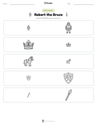 Robert the Bruce printable worksheet preview