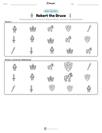 Robert the Bruce printable worksheet preview