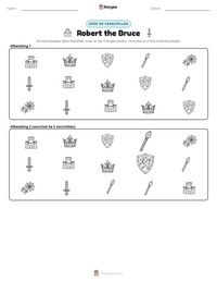 Robert the Bruce afdrukbare werkblad voorbeeld