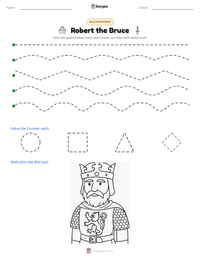 Robert the Bruce druckbare Arbeitsblatt Vorschau